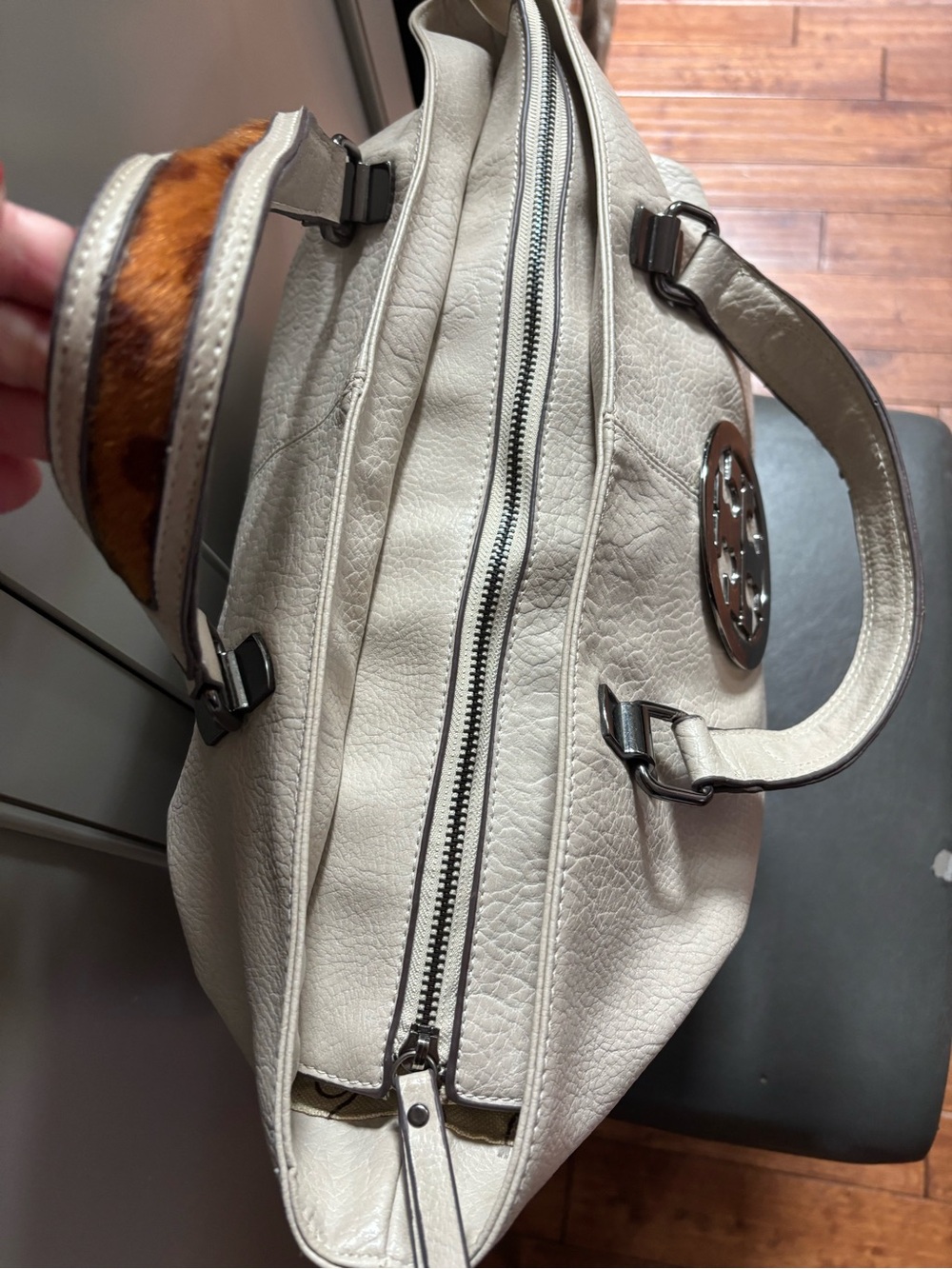 Y2K Tory Burch Leather Souchy Large pebbled leather tote/purse - Picture 5 of 16
